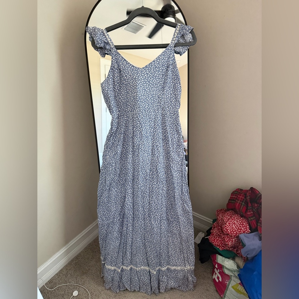 NWT Japan Blue Patterned Sleeveless Dress